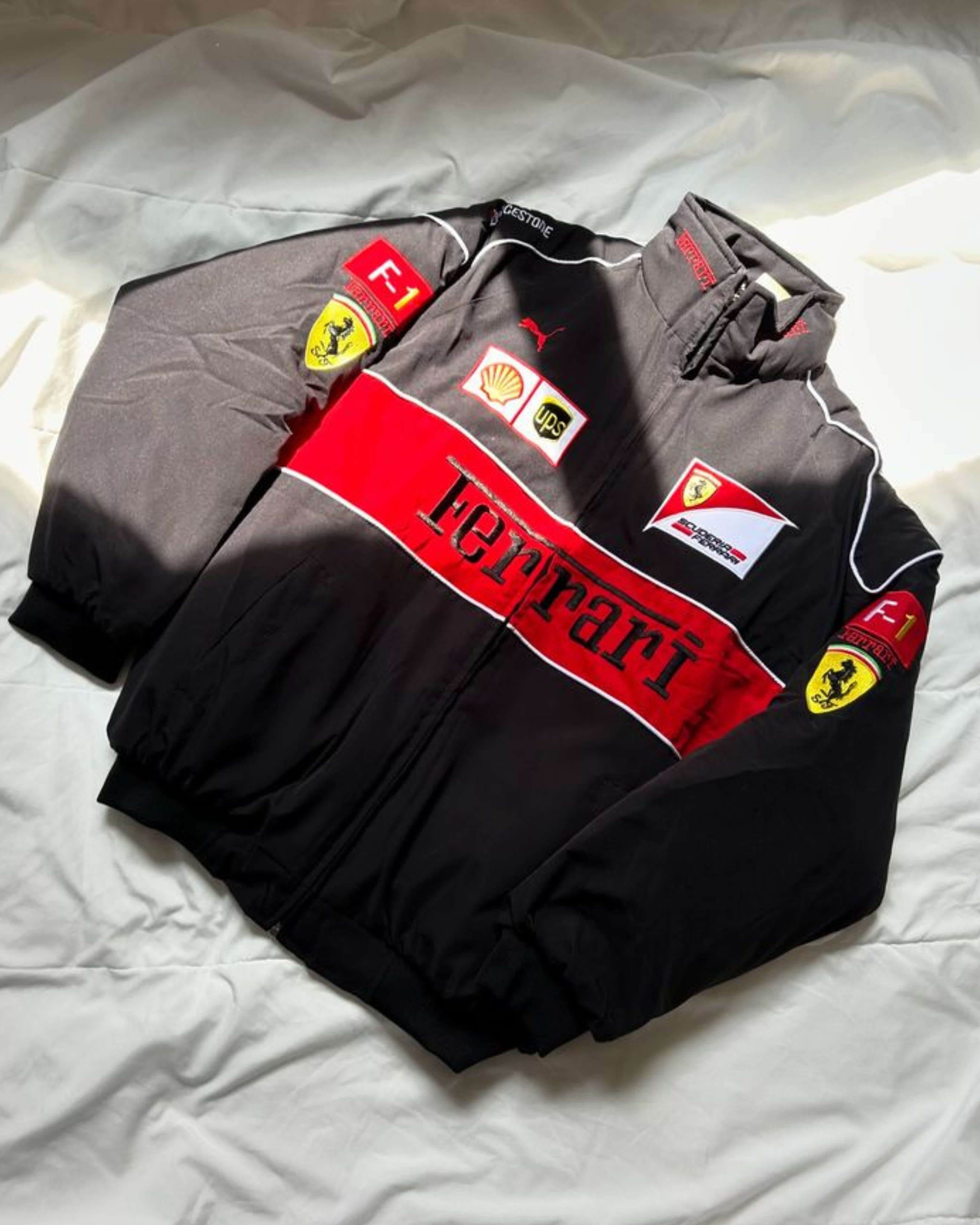 Ferrari F1 ナイロンジャケット Jacket Ferrari F-1 Shell omp Bridgestone Sport Racing Red