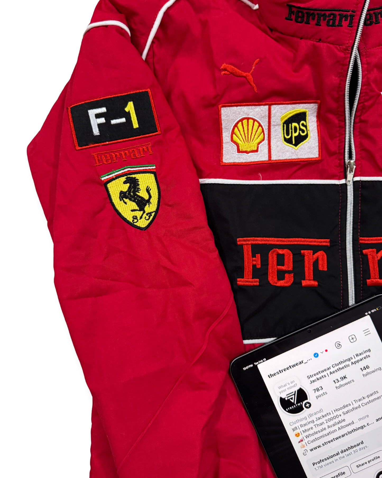 F1 Jacket Vintage Ferrari Jacket | Authentic Formula 1 Collectible - Streetwear