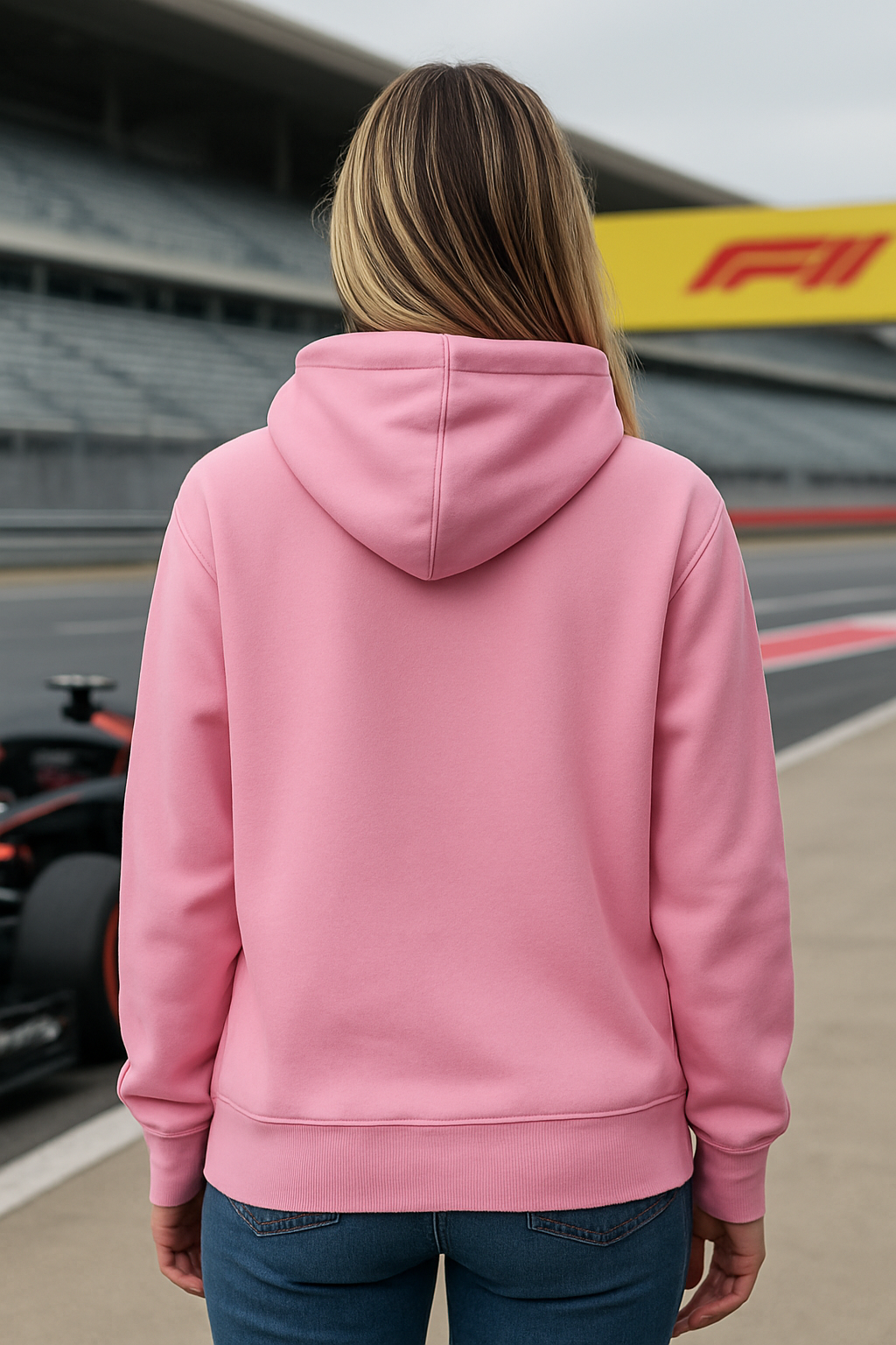 Ferrari Pink Hoodie for Women – Premium Cotton Fleece, Stylish & Comfortable Streetwear - Streetwear