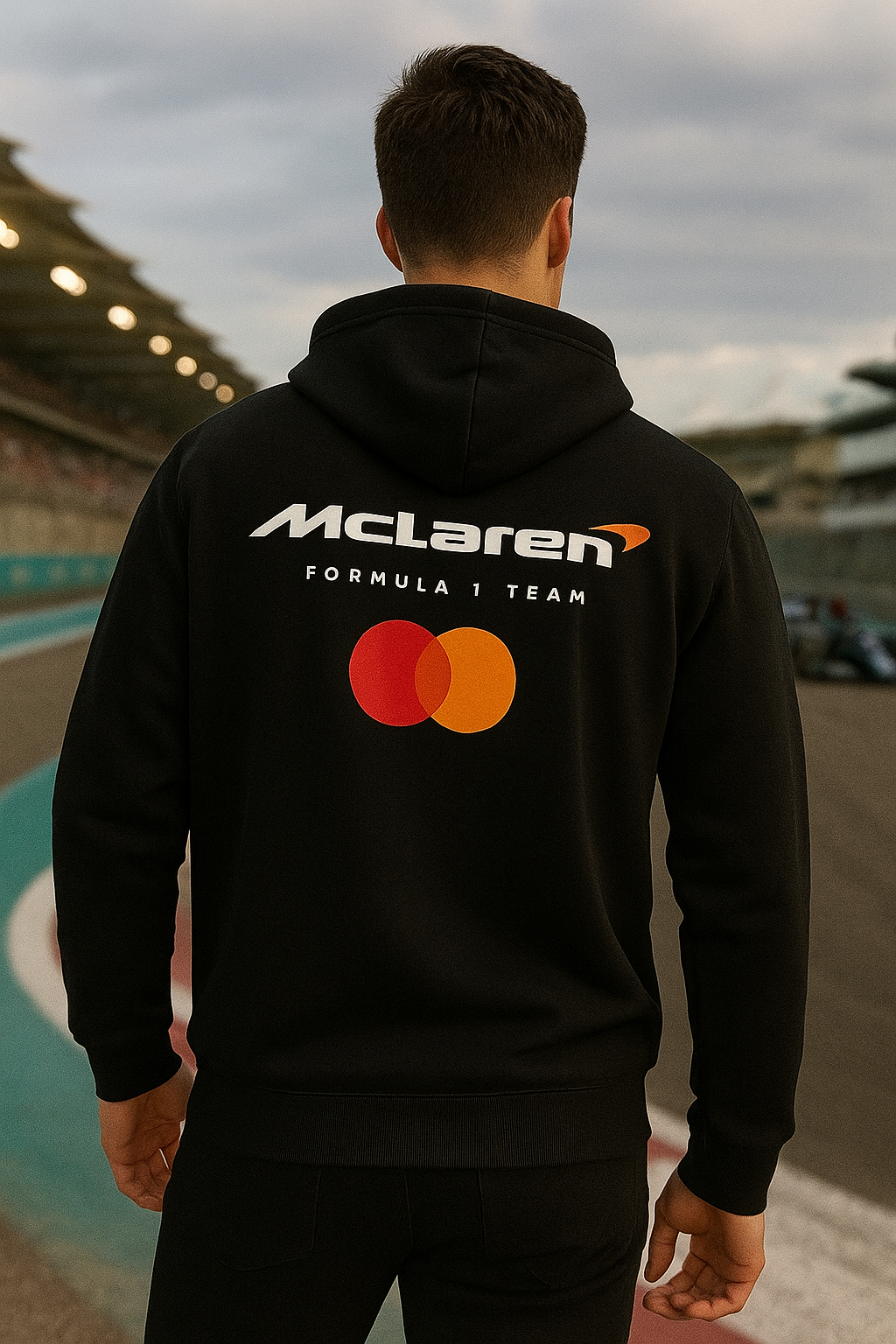 McLaren Formula 1 Team Black Hoodie | Premium Cotton Fleece Racing Sweatshirt for Men - Streetwear