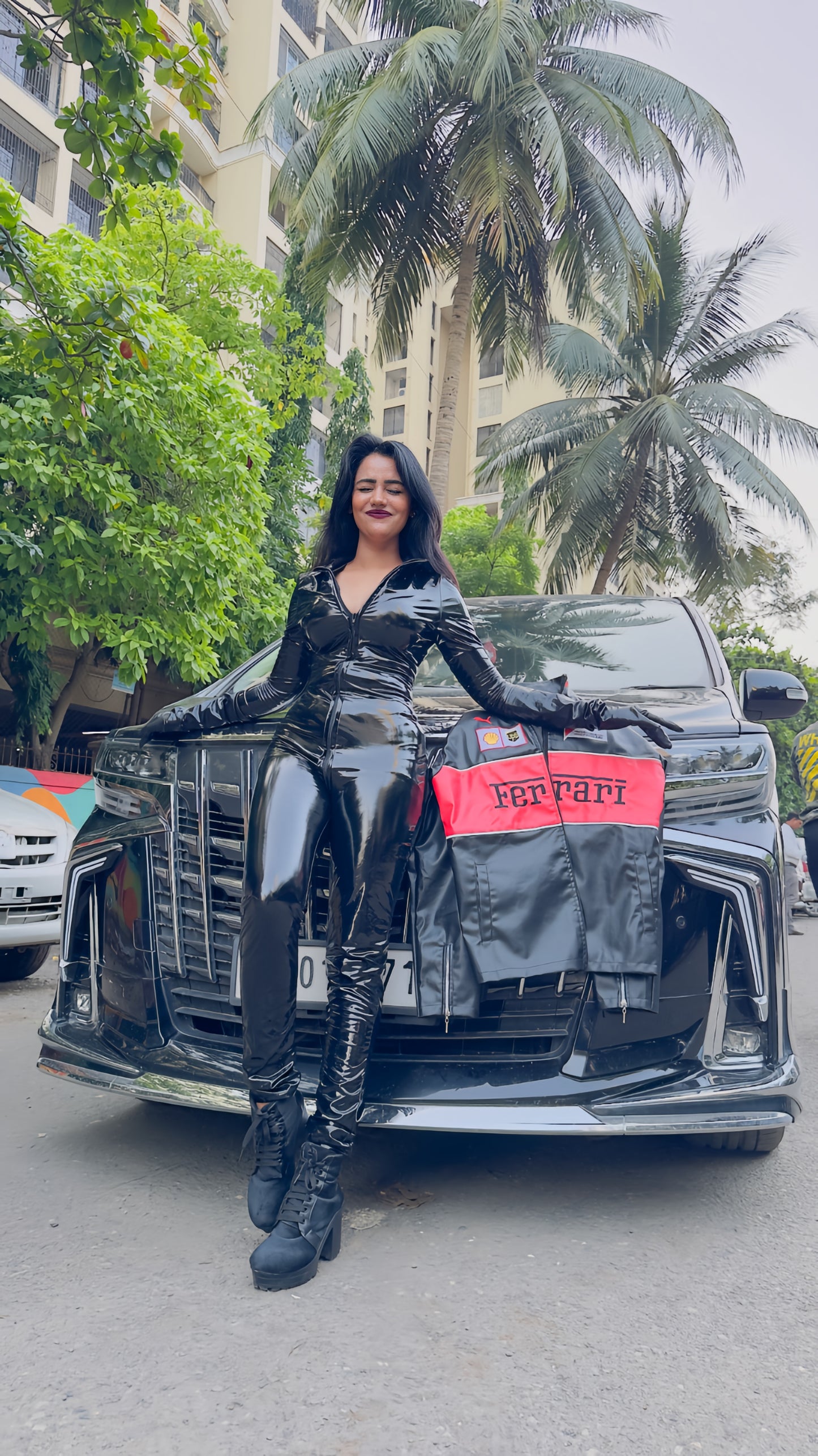 Premium Ferrari Black Leather Jacket – Unisex Faux Leather | Streetwear Clothings - Streetwear