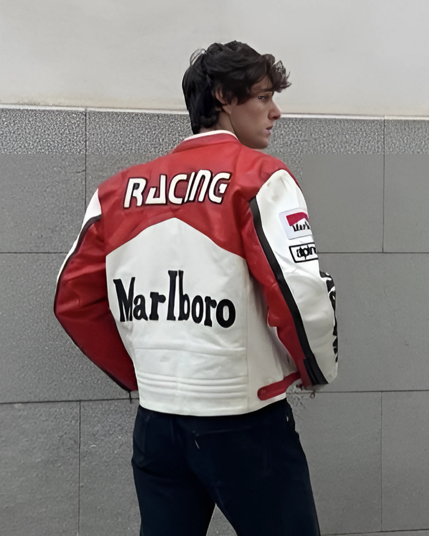 Marlboro Red Racing Jacket – Unisex Motorsport Streetwear - Streetwear Clothings