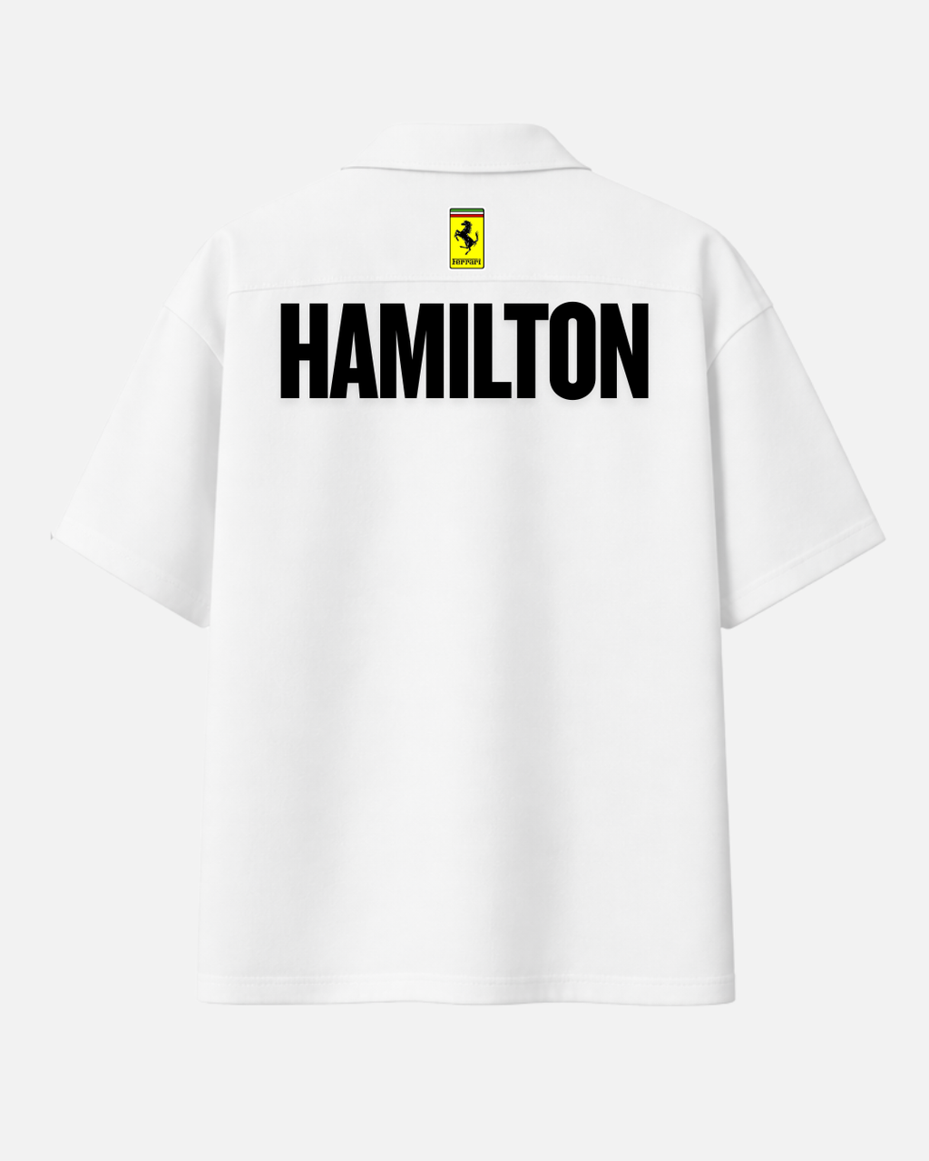 Hamilton motorsport inspired premium white shirt