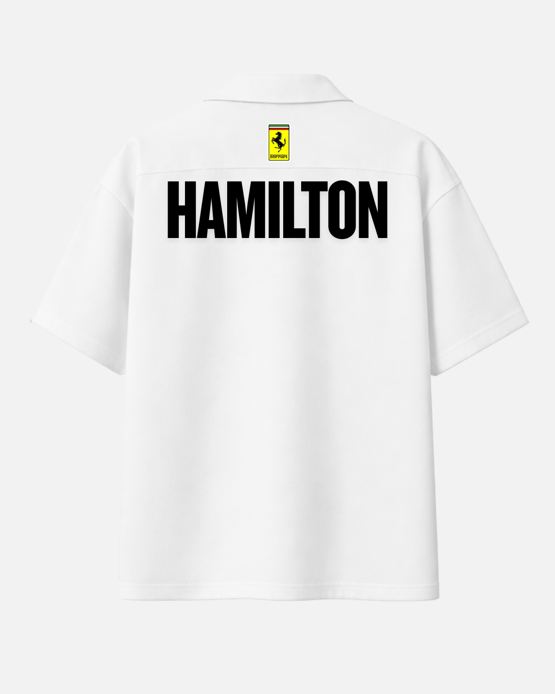 Hamilton motorsport inspired premium white shirt