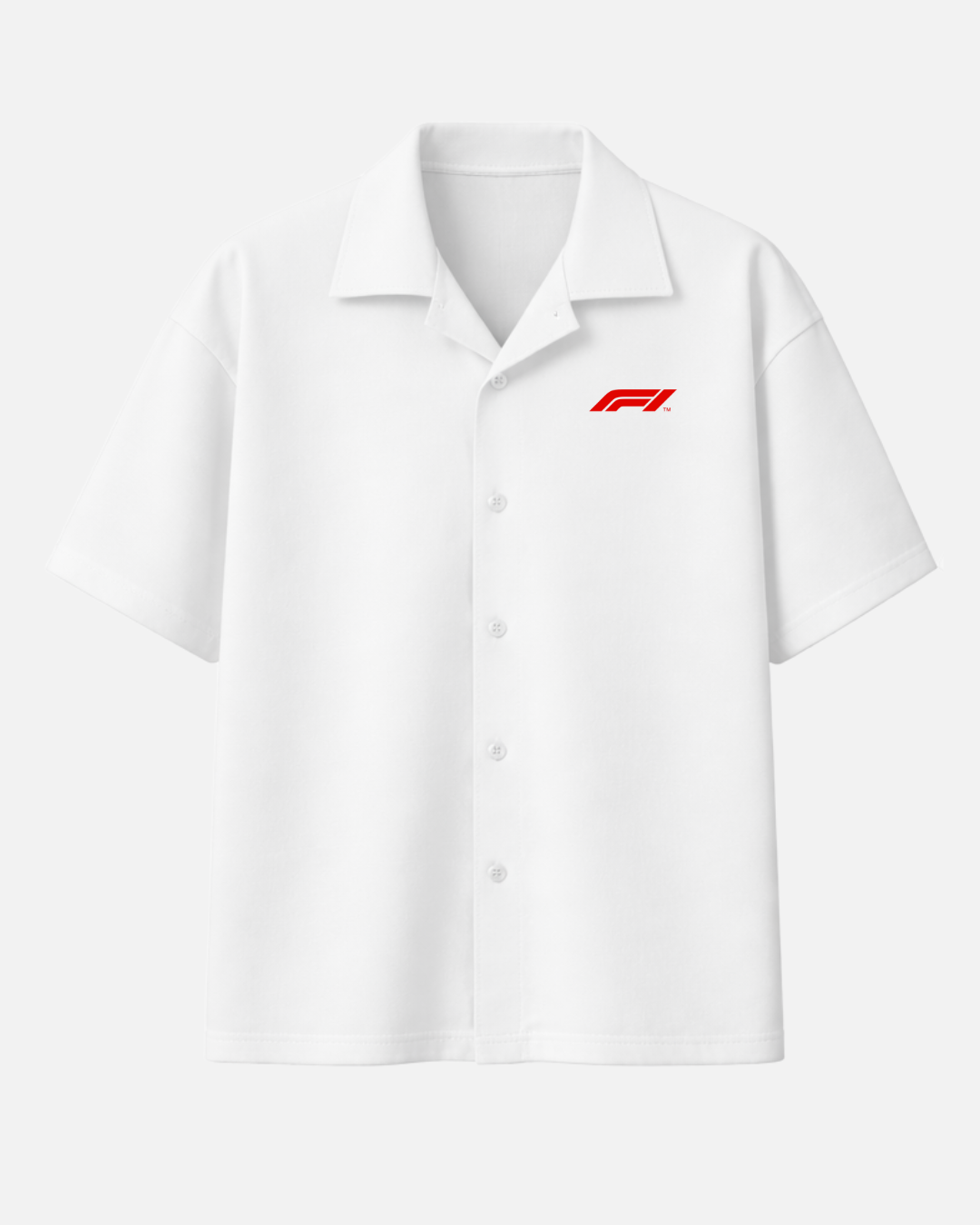 Formula 1 Italian racing back print boxy fit shirt front view