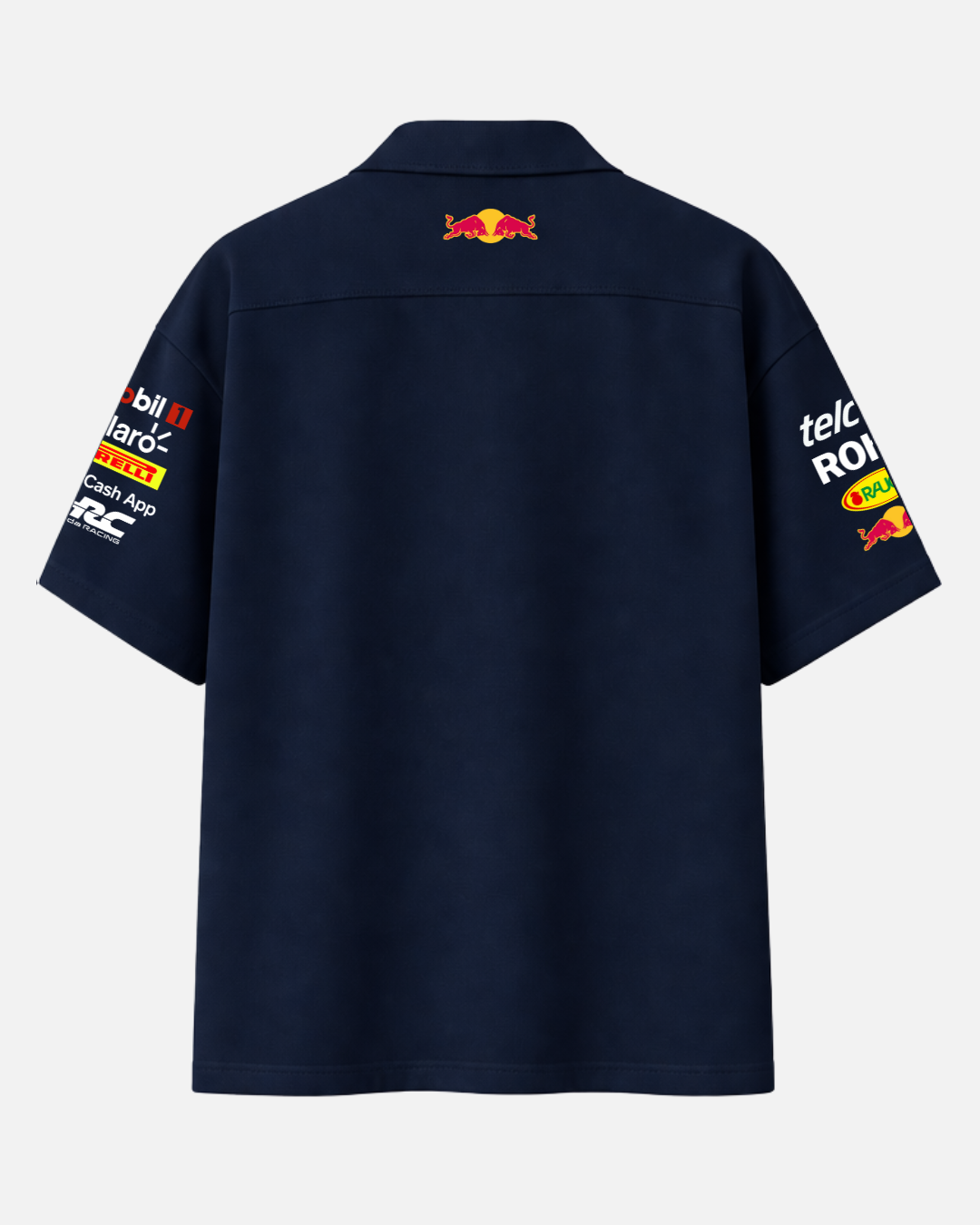Red Bull racing inspired boxy fit shirt for men