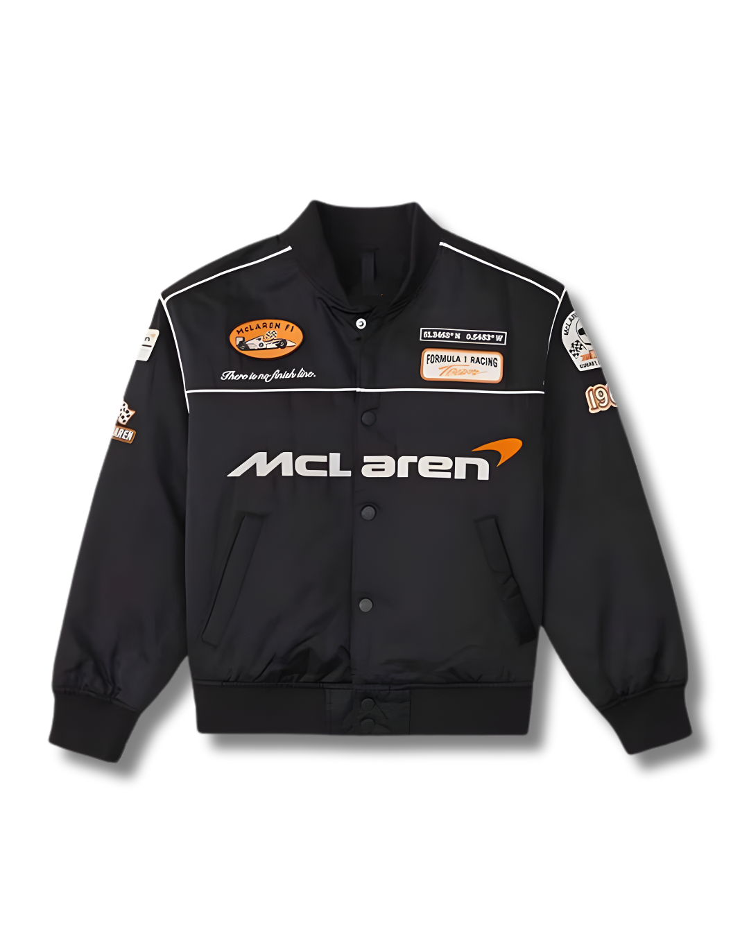 McLaren Racing Jacket for Men – All-Season Lightweight Puffer with Printed Logos