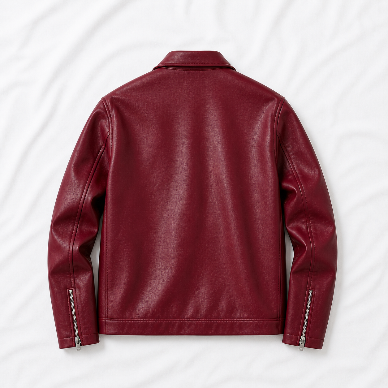 wine color t-shirt back view for men