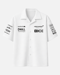White McLaren Formula 1 inspired boxy fit shirt front view