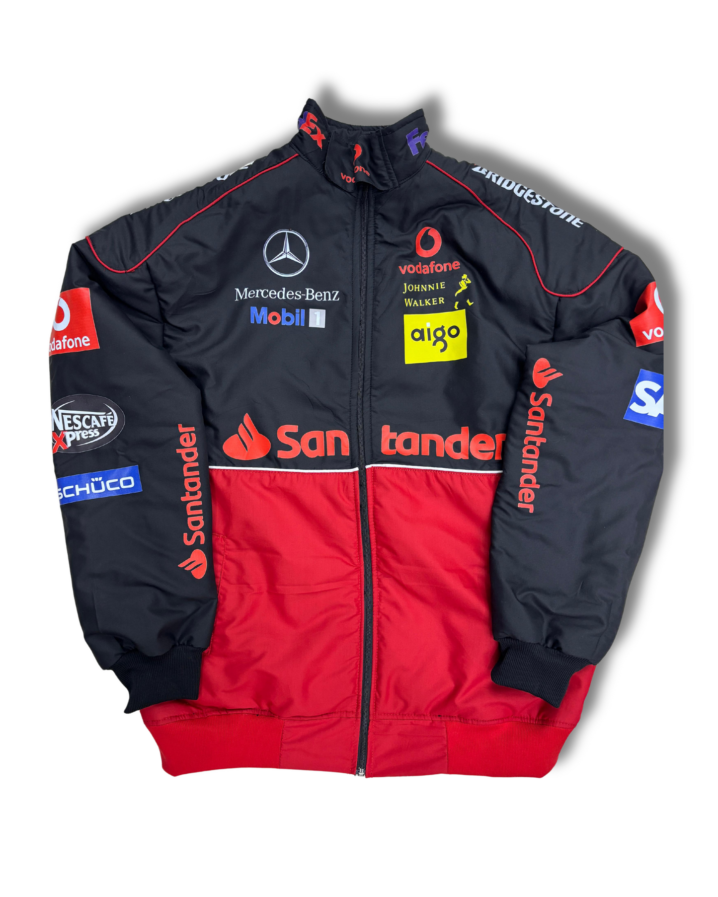 Santander Puffer Racing Jacket l Unisex Racing Jacket l Streetwear