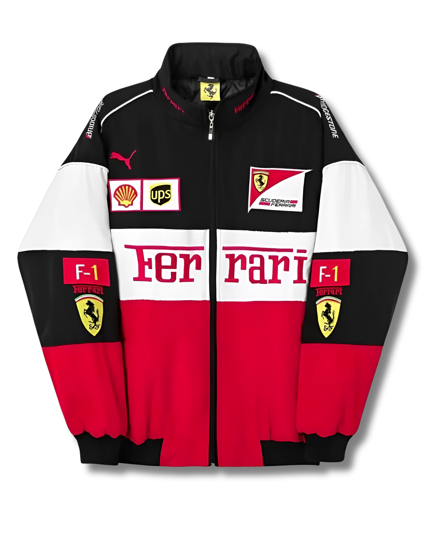 Premium Ferrari Jacket Tricolor | Ferrari F1 Racing Jacket by Streetwear Clothings - Streetwear