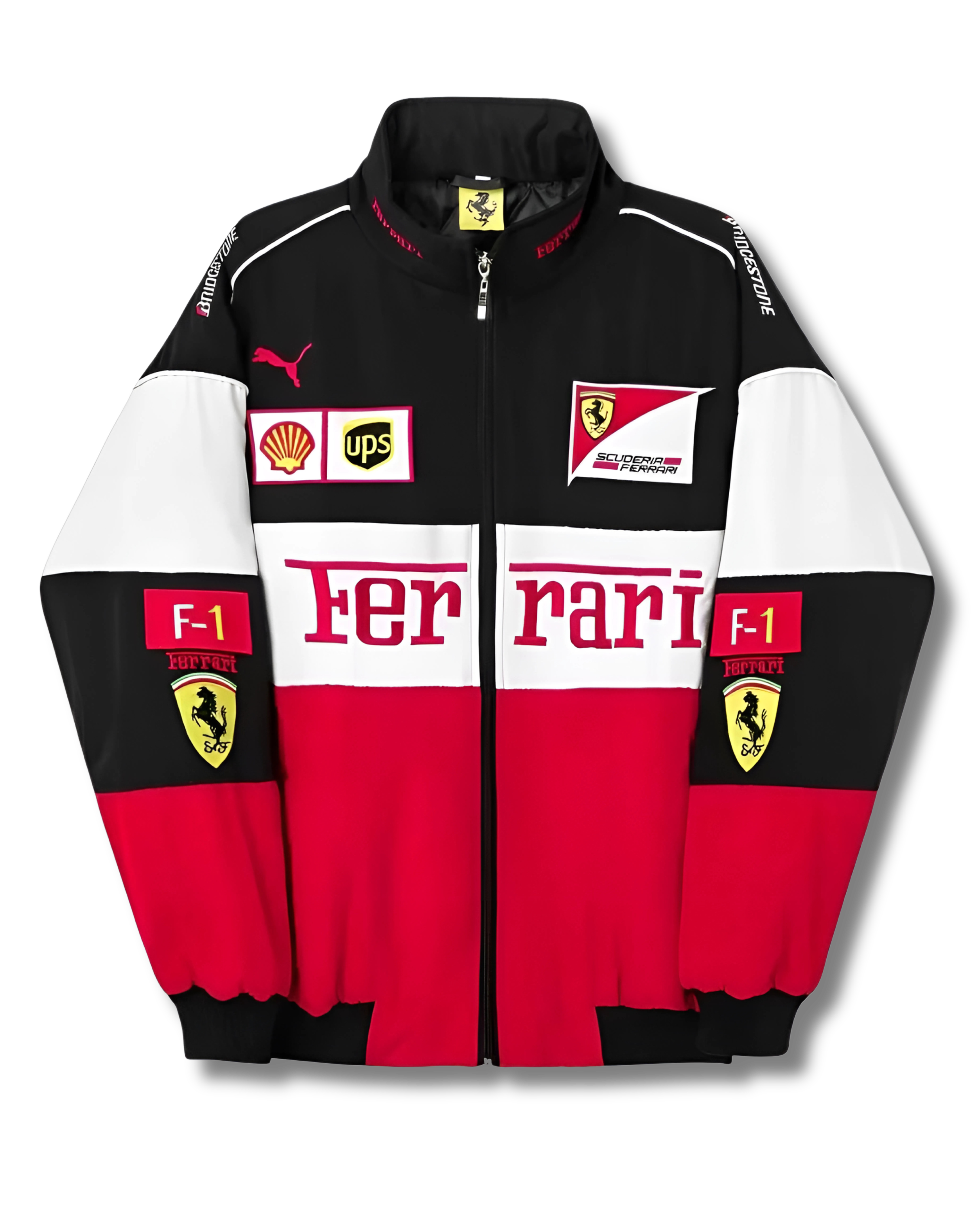 Premium Ferrari Jacket Tricolor | Ferrari F1 Racing Jacket by Streetwear Clothings - Streetwear Clothings