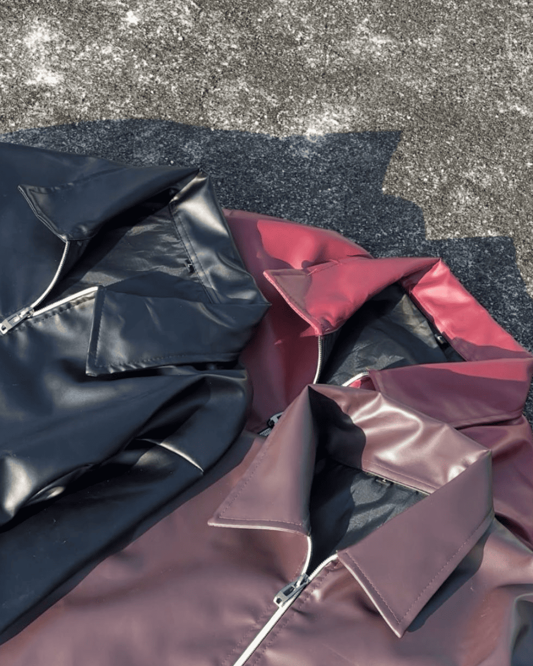 Classic Faux Leather Jacket for Men – Black, Brown & Red | Premium Streetwear Essential