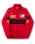 Red - Black Ferrari Racing Jacket l Streetwear Clothing l Unisex Racing Jacket - Streetwear Clothings