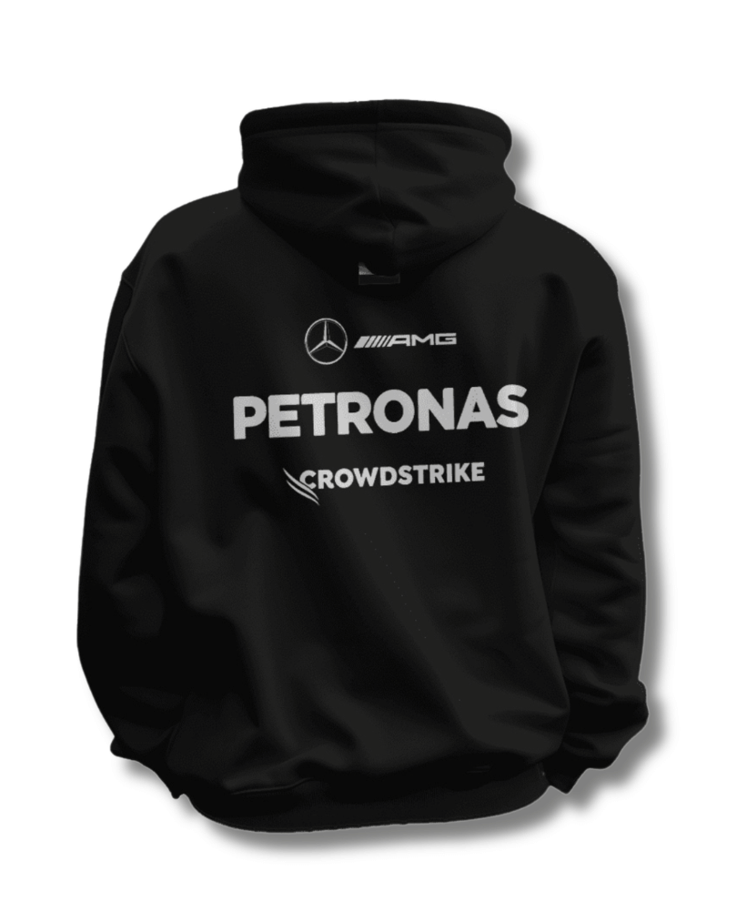 Premium Black F1 Inspired Hoodie Cotton Fleece Fabric