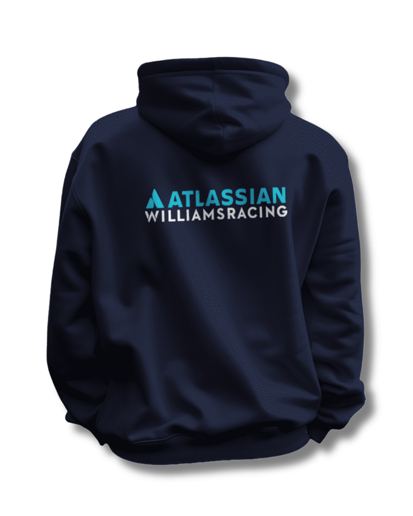 Atlassian Inspired Navy Blue Hoodie Everyday Wear