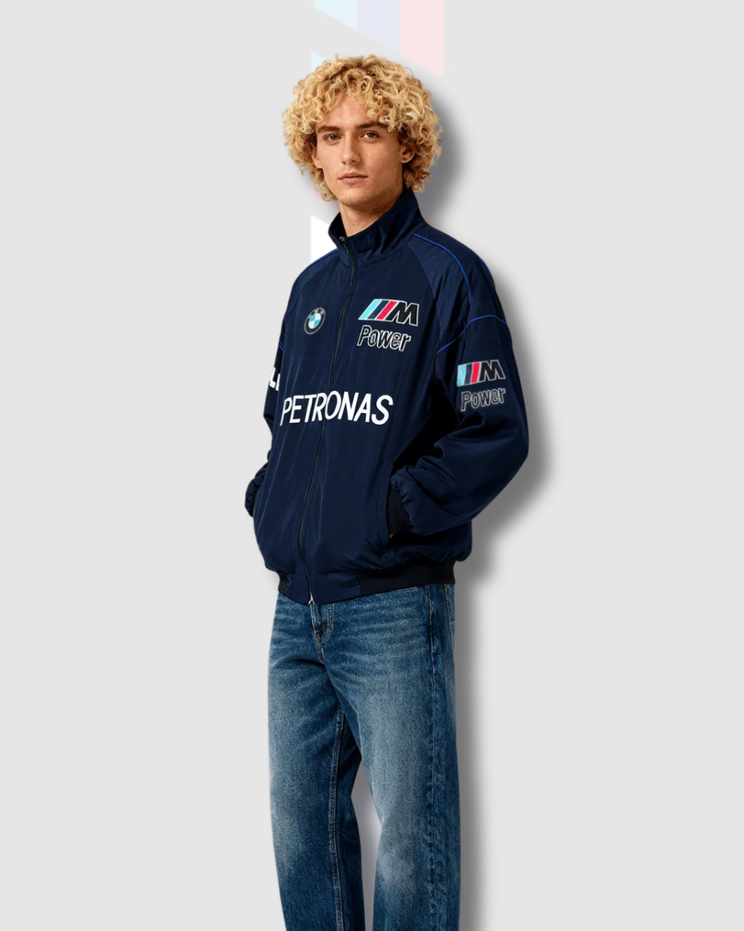 Petronas Racing Jacket for Men & Womens – All-Season Lightweight Puffer with Printed Logos