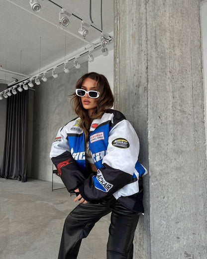 BlackAir Motorsport Jacket – Printed NASCAR Design | Premium Streetwear Drop