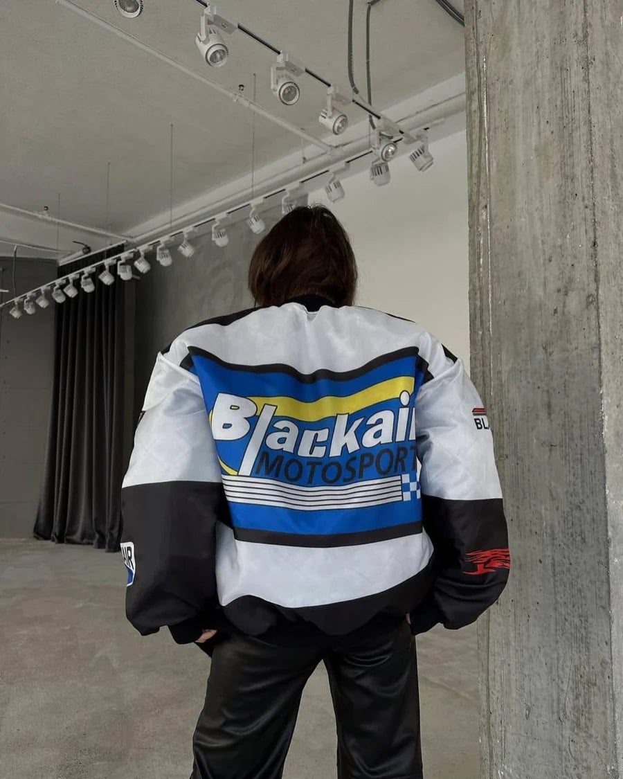 BlackAir Motorsport Jacket – Printed NASCAR Design | Premium Streetwear Drop - Streetwear Clothings