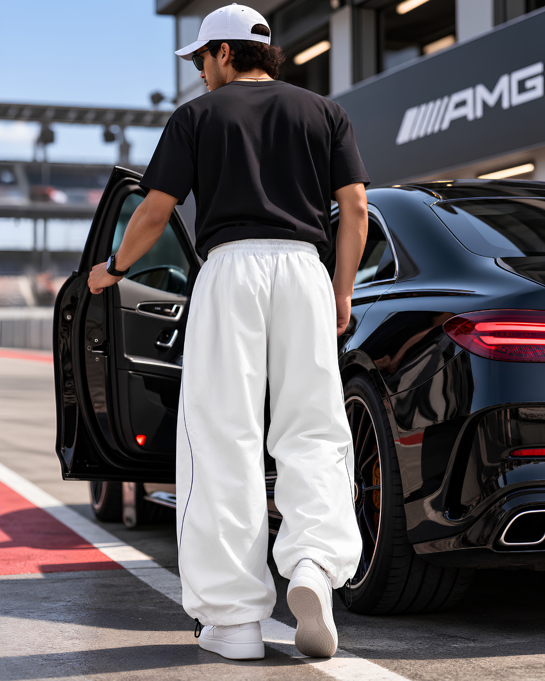 Baggy Track Pants Men, Unisex Baggy Track Pants