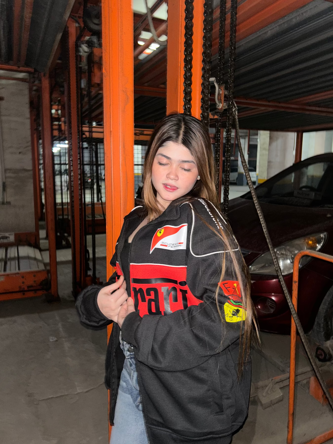 WoMen's Black F1  Racing Jacket | Streetwear Formula 1 Unisex racing Jacket