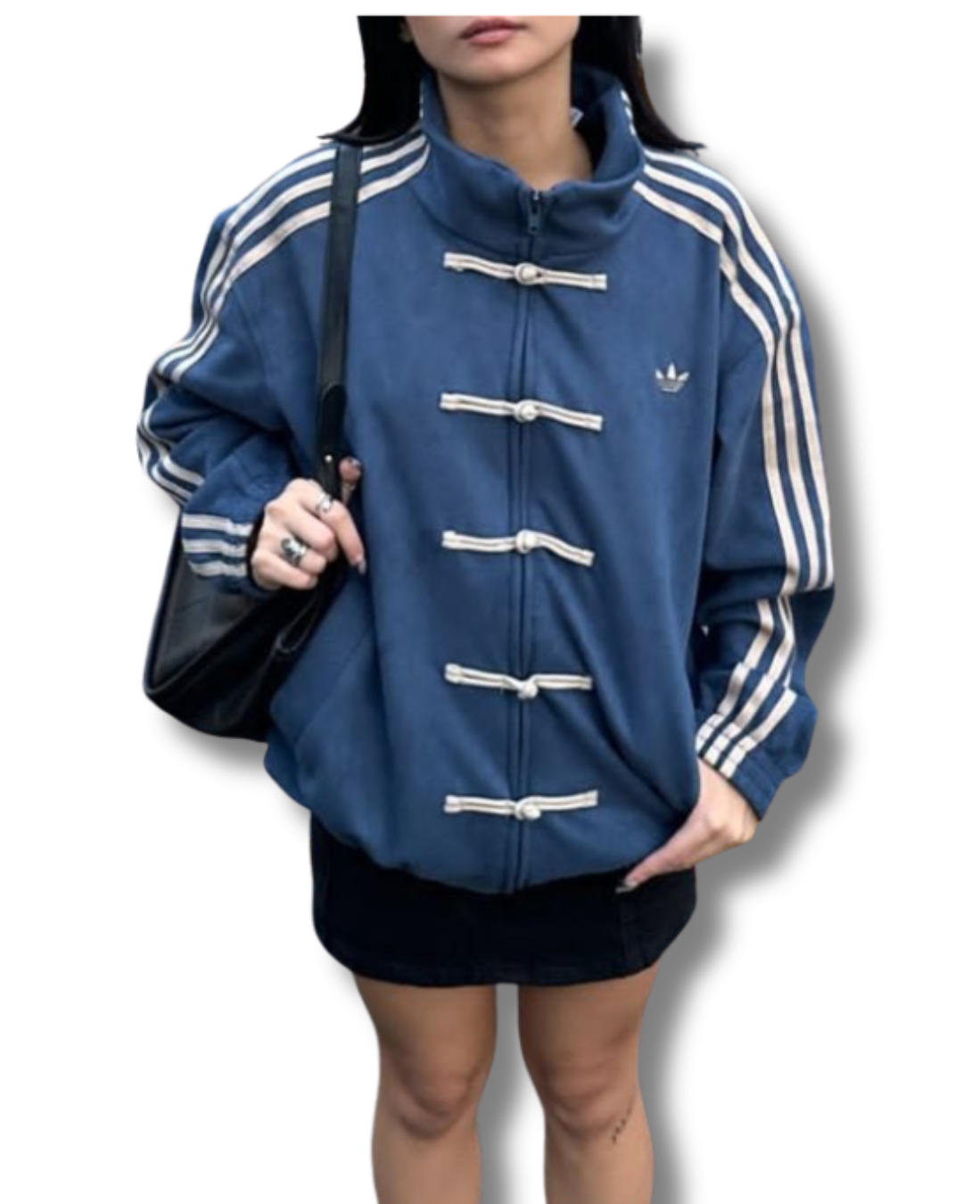 Premium navy blue suede jacket for men limited edition CNY collection