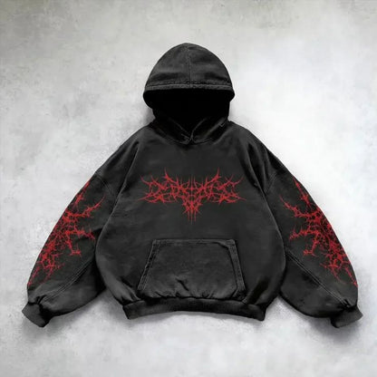Black Washed Hoodie – Minimalist Vintage Streetwear Look
