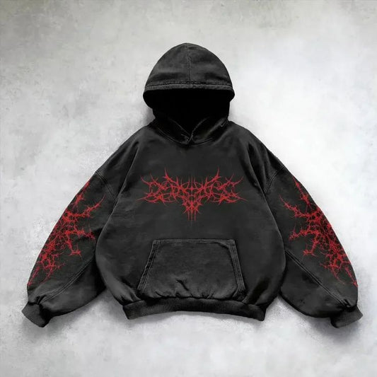 Black Washed Hoodie – Minimalist Vintage Streetwear Look