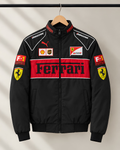 Black Red Ferrari Zipper For mens