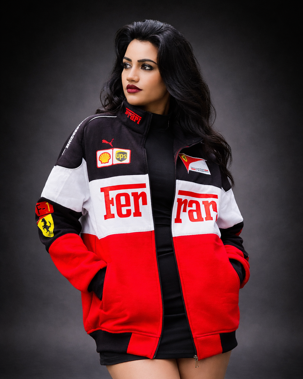 Ferrari F1 Tricolor Jacket Vintage | Rare Racing Memorabilia - Streetwear Clothings