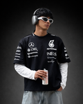 Petronas Inspired Black F1 Racing T-Shirt | Premium Motorsport Streetwear Tee