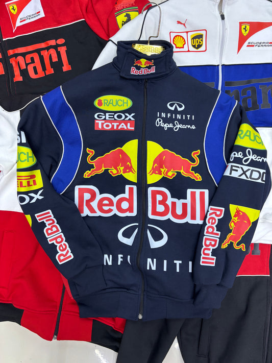 Redbull Navy Blue Racing Jacket l Unisex Racing Jacket l Streetwear Clothings