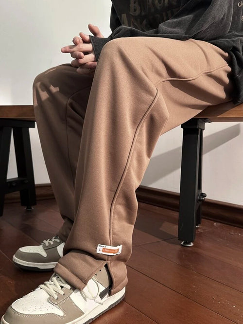 Basic Brown Open Bottom Trackpant l Unisex Trackpant l Streetwear Clothing