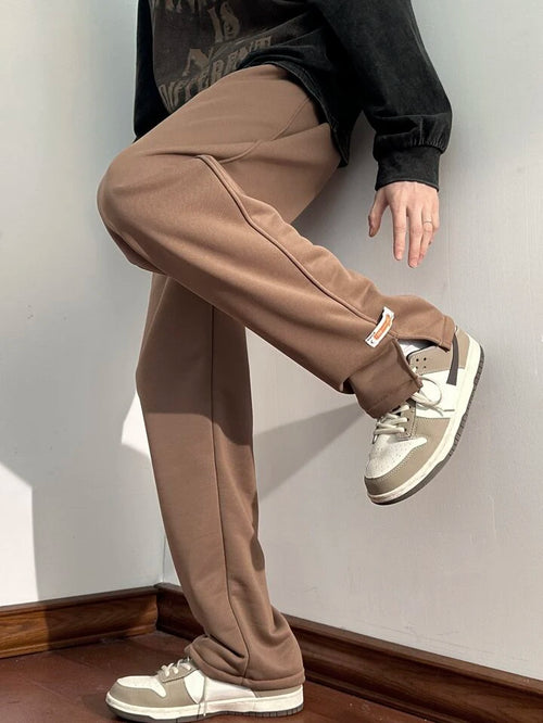 Basic Brown Open Bottom Trackpant l Unisex Trackpant l Streetwear Clothing