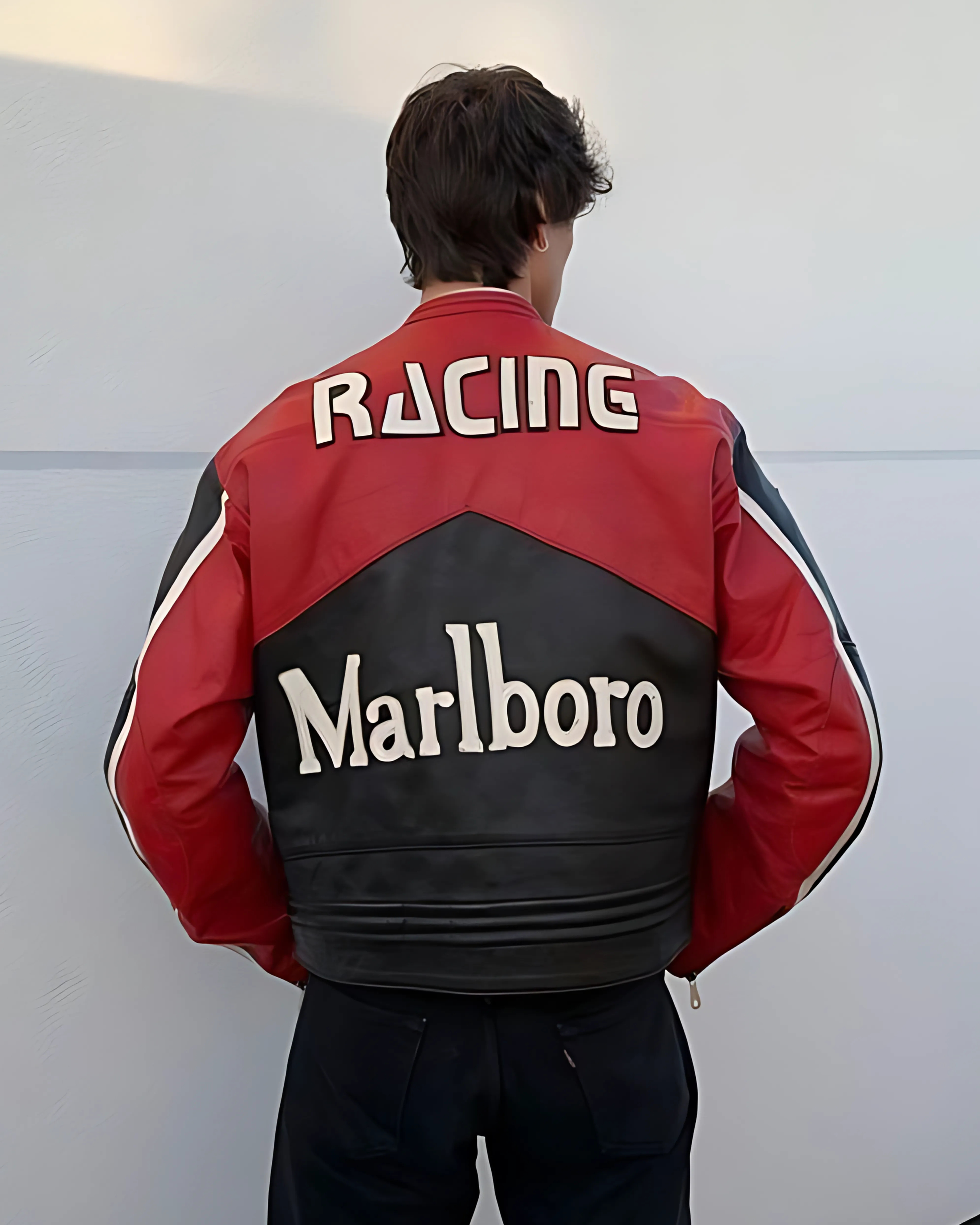 Marlboro Black Racing Jacket – Unisex Motorsport Streetwear - Streetwear Clothings