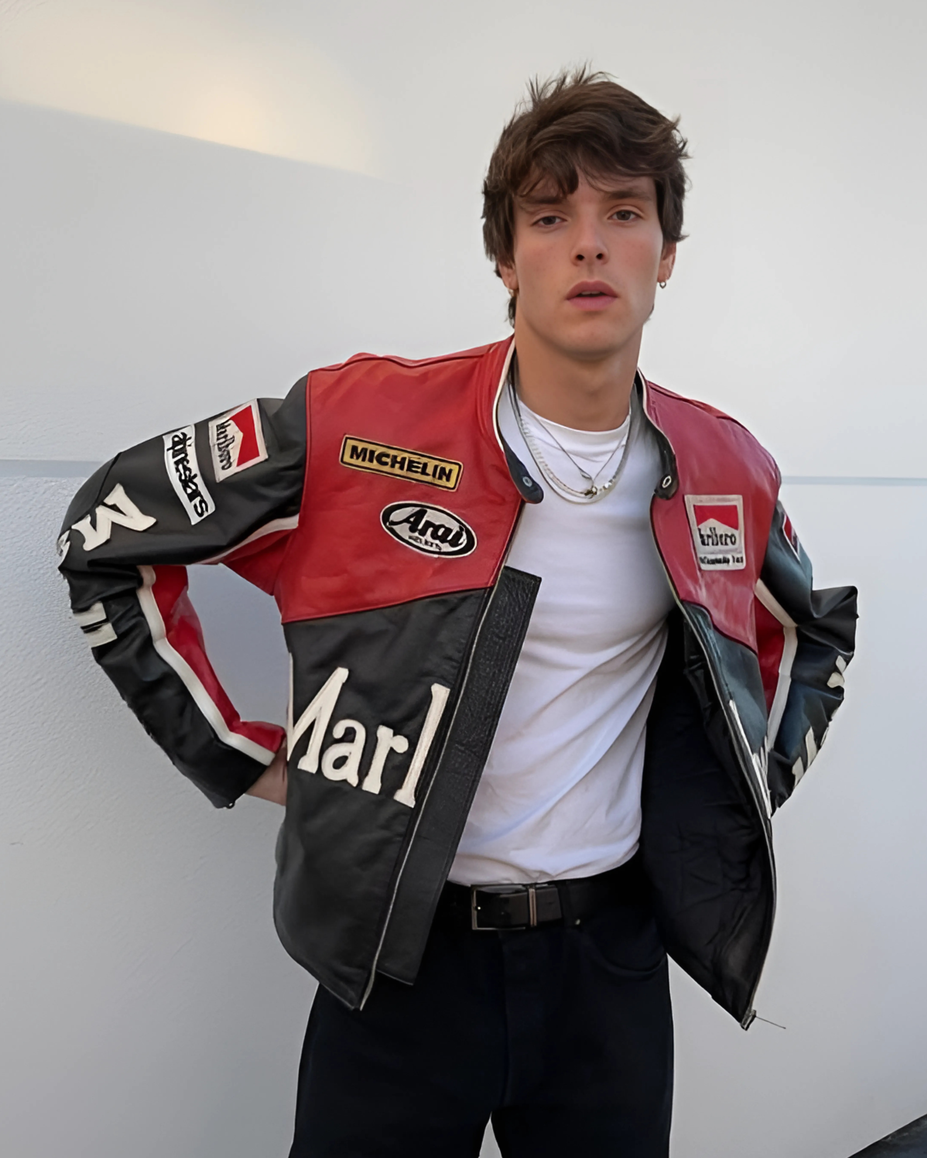 Marlboro Black Racing Jacket – Unisex Motorsport Streetwear - Streetwear Clothings