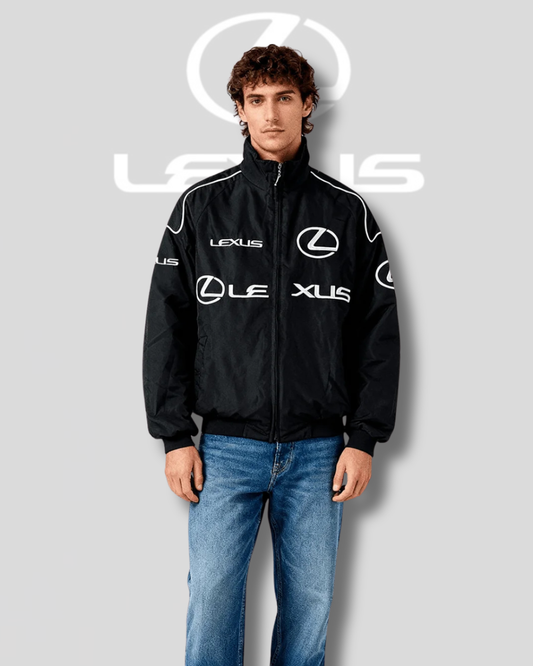 Lexus racing jacket for men, premium motorsport inspired streetwear outerwear