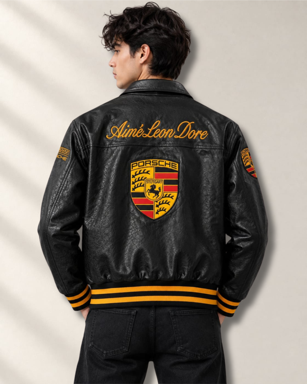 Men's Black Motorsport Jacket