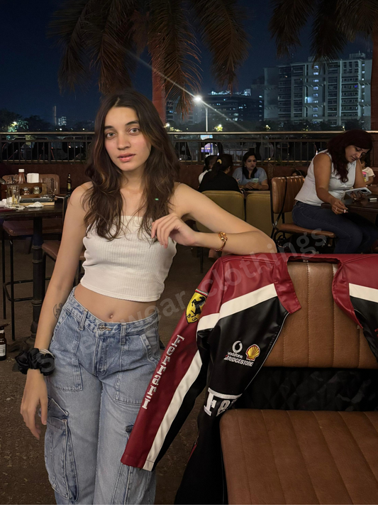 Ferrari Leather Racing Jacket l Unisex Racing Jacket l Streetwear Clothings - Streetwear Clothings