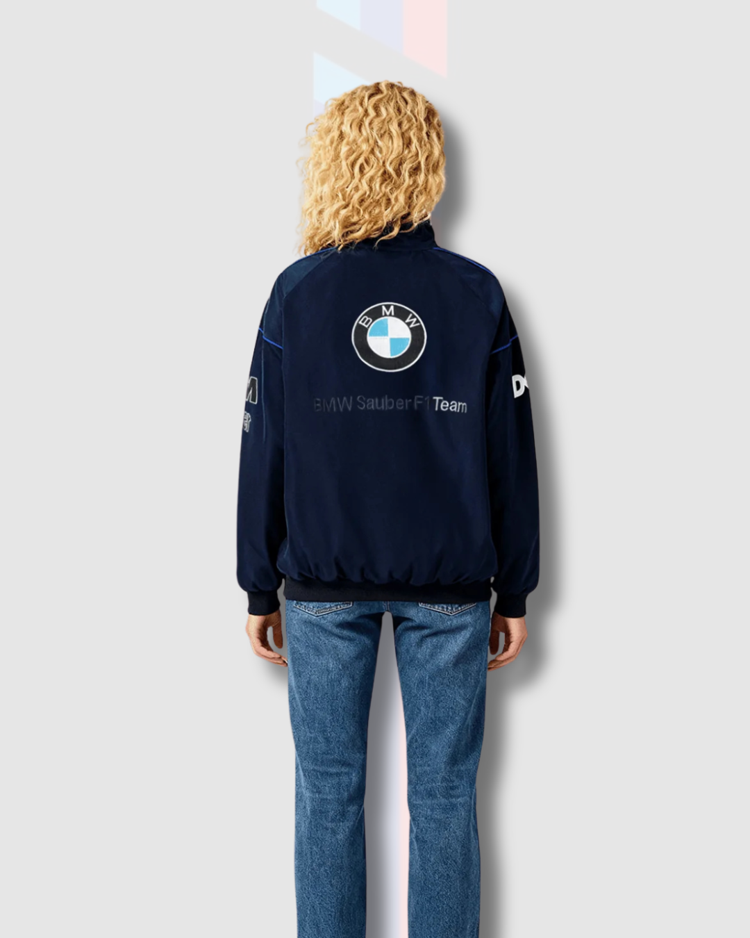 Unisex Petronas inspired racing jacket, sporty design with modern casual fit