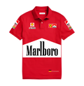 Marlboro inspired polo t-shirt front HD print vintage racing
