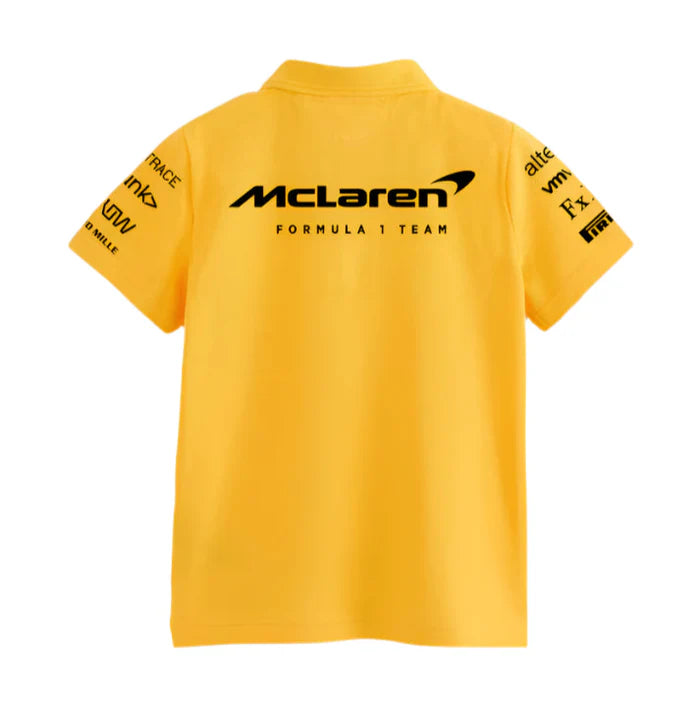 Motorsport polo t-shirt McLaren style back design