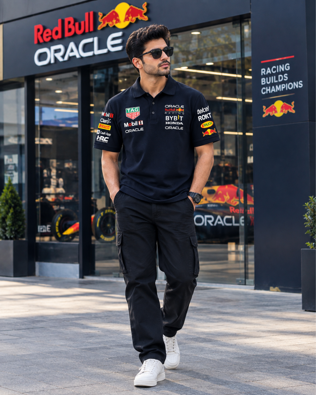 Motorsport racing polo t-shirt
