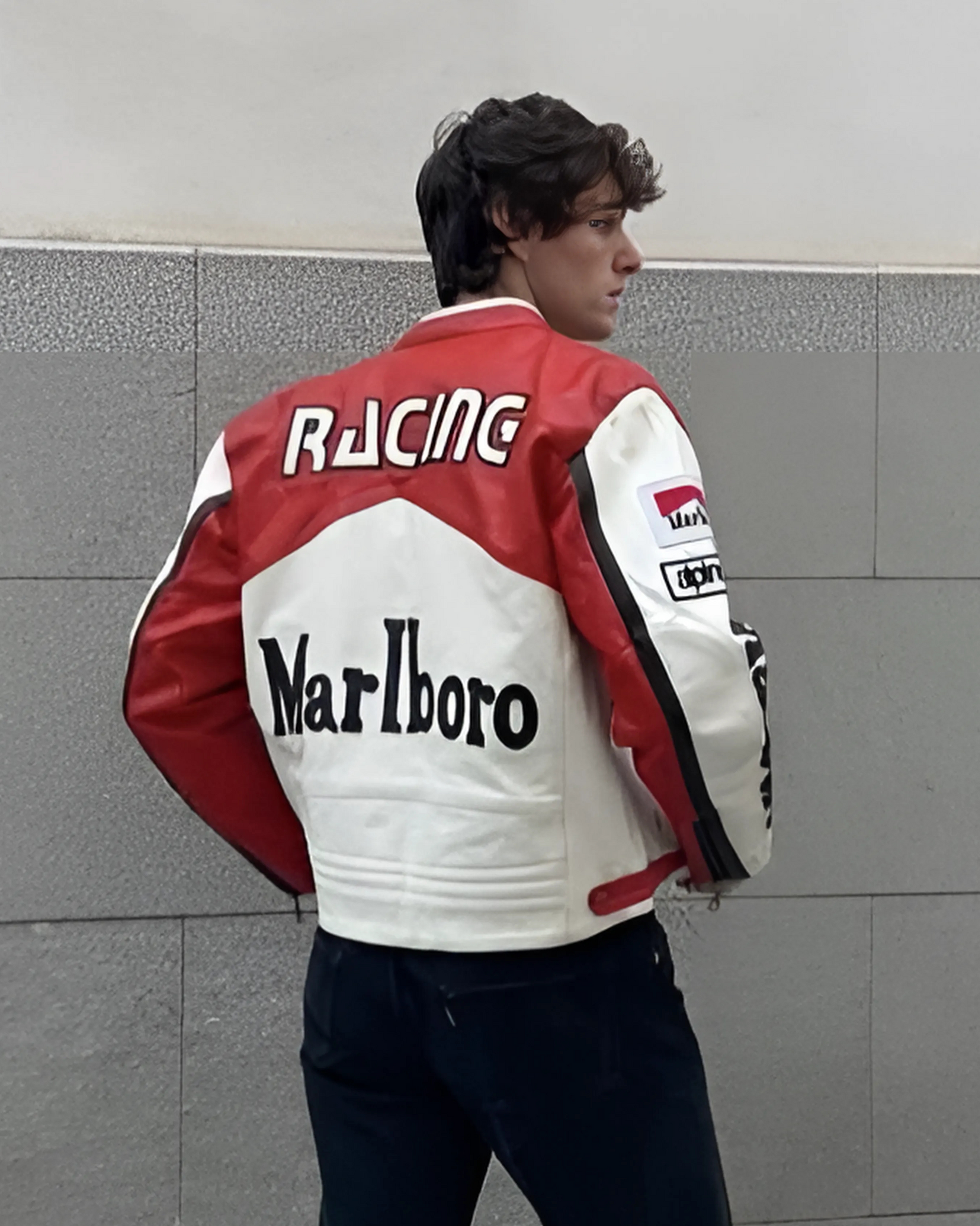 Marlboro Red Racing Jacket – Unisex Motorsport Streetwear - Streetwear Clothings