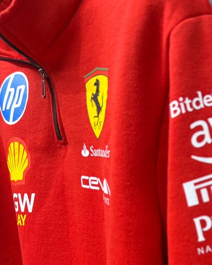 Ferrari Inspired Red Sweatshirt – Premium F1 Streetwear Cotton Fleece