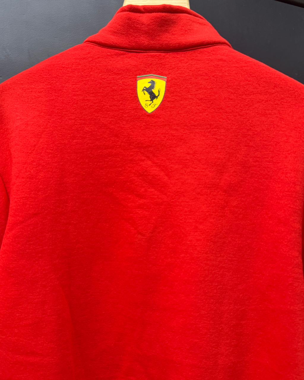 Performance Red Motorsport Sweatshirt – Luxury Cotton Fleece Streetwear