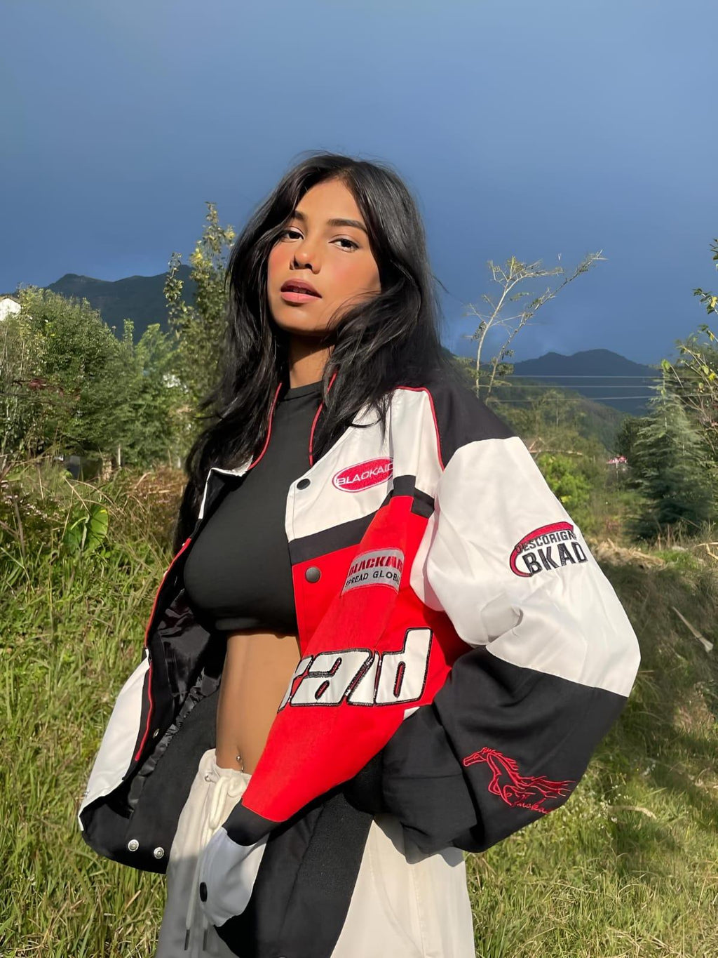 BlackAir Graphic Racing Jacket – NASCAR Edition | Streetwear Essential - Streetwear Clothings