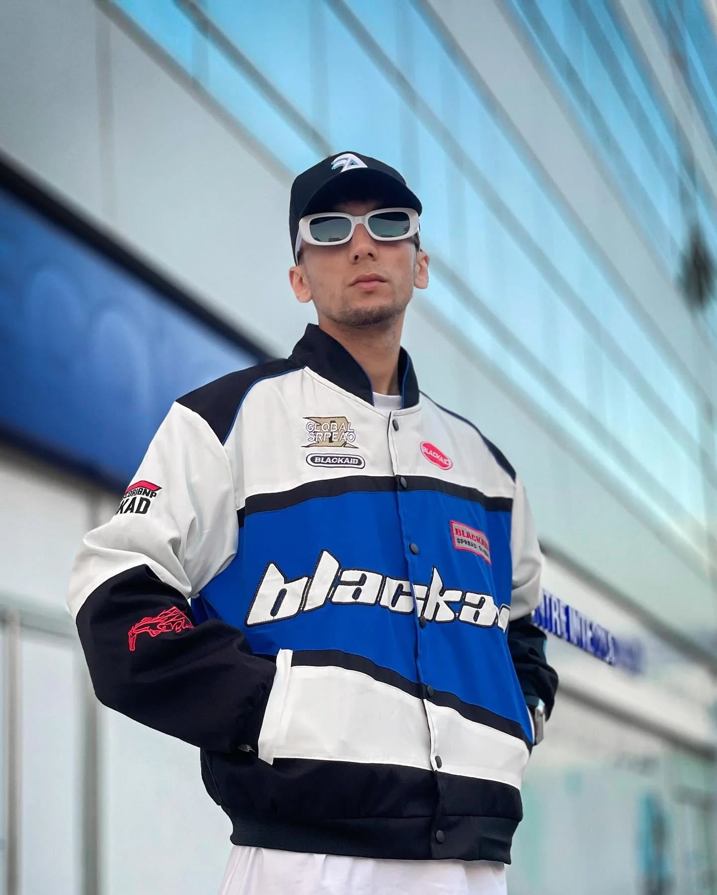 NASCAR BlackAir Racing Jacket – Printed Cotton Fleece | Streetwear Clothings - Streetwear Clothings