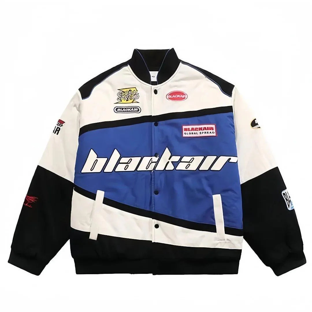 Motorsport Print Jacket – NASCAR x BlackAir | Streetwear Clothings Exclusive - Streetwear Clothings