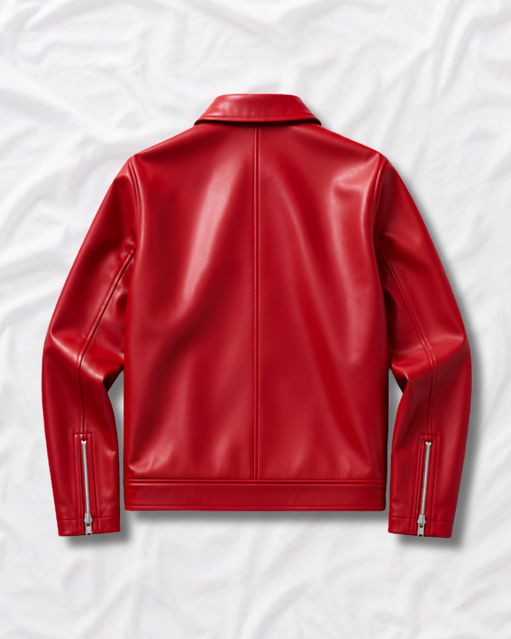 red cropped boxy fit streetwear clasp jacket